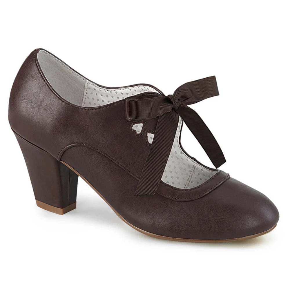 NIB 10 Pinup Couture Brown heels